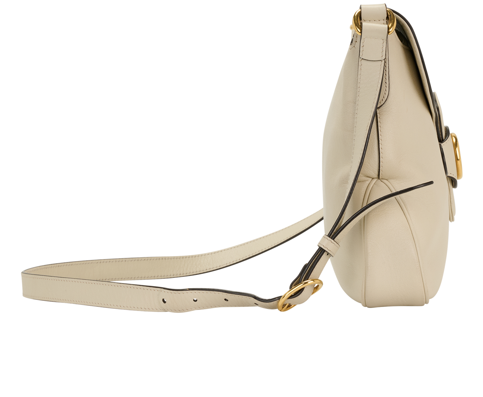 Dahlia Crossbody, &pound;450, Handbags, Cream, Leather, Side view